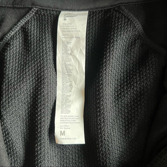 Fabletics- Black Rosalia Performance Jacket- Size M - Picture 6 of 7